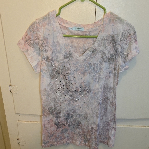Maurices Multicolored Short Sleeve T-Shirt-Size Large - Picture 1 of 4